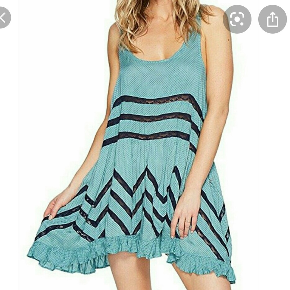Free People Intimately Voile & Lace Slip Dress
